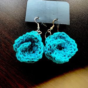 Handmade crochet earrings made in the USA